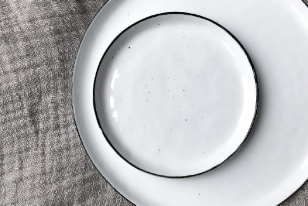 Art de la table : assiettes blanches - G3 Concepts